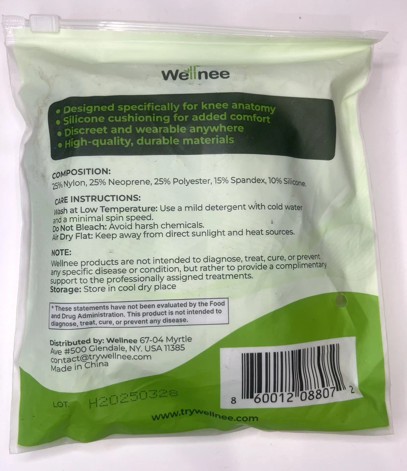 Joelheira Wellnee para alívio de desconforto no joelho durante todo o dia. Tamanho único serve para todos - Imagem 2 de 4