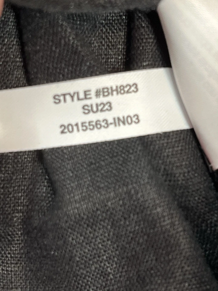 Pantalones cortos J Crew para mujer 100 % lino bolsa de papel negros pequeños BH823 - Imagen 4 de 4