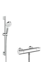 Hansgrohe Crometta Brausesystem Aufputz Vario Mit Ecostat 1001 Cl Thermostat