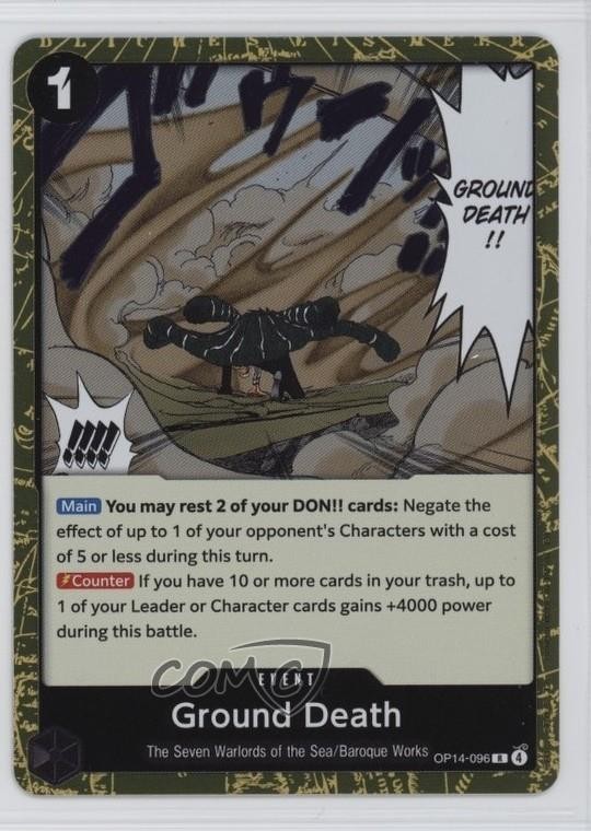 2026 One Piece Card Game: The Azure Sea's Seven OP14 Ground Death #OP14-096