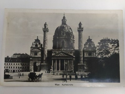 Ansichtskarte aus Wien (Karlsplatz) - gelaufen 1926