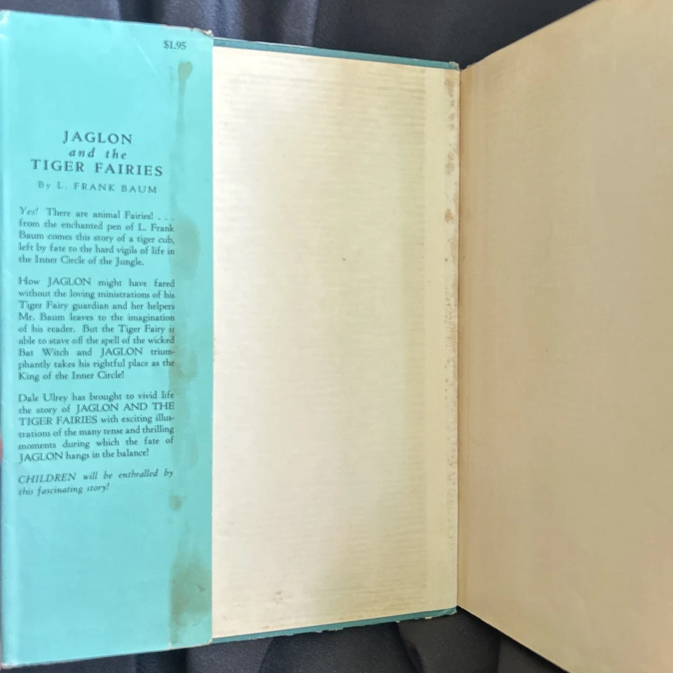 JAGLON AND THE TIGER FAIRIES by  L. FRANK BAUM HC Dust Jacket 1953  1st Ed OZ - Image 4 of 4
