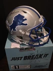 Barry Sanders Signed Authentic Lions Full-Size Throwback Helmet (Schwartz COA)