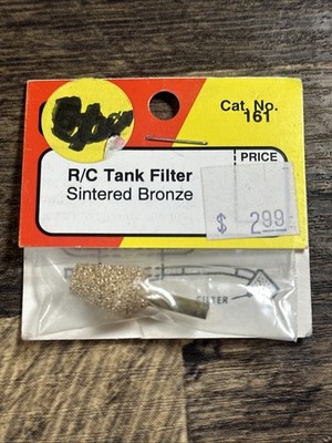 Du-Bro RC Tank Filter - Sintered Bronze  Cat No. 161  - NIP