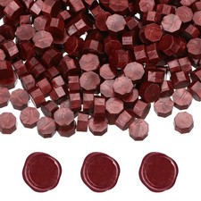 Wax Seal Beads, 600 Pcs Wax Sealing Beads for Sealing Letters, Dark Red