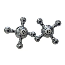 Signature Hardware 424555 Contemporary Cross Handles - Chrome