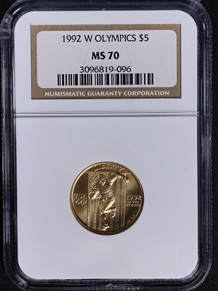 1992-W Olympics Commemorative Gold $5 NGC MS70 - STOCK - Image 3 of 4