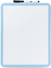 - Dry Erase Board, 14 X 11 with a Black Dry Erase Marker, Blue Frame, Small Mi