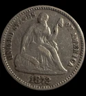 1872 Seated Liberty Half Dime
