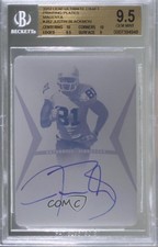 2012 Ultimate Leaf Draft Printing Plate Magenta 1/1 Justin Blackmon Auto 0s3