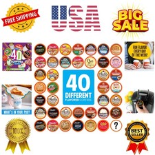 Flavored Coffee Pods Compatible with Keurig K Cup Brewers, Assorted Variety P...