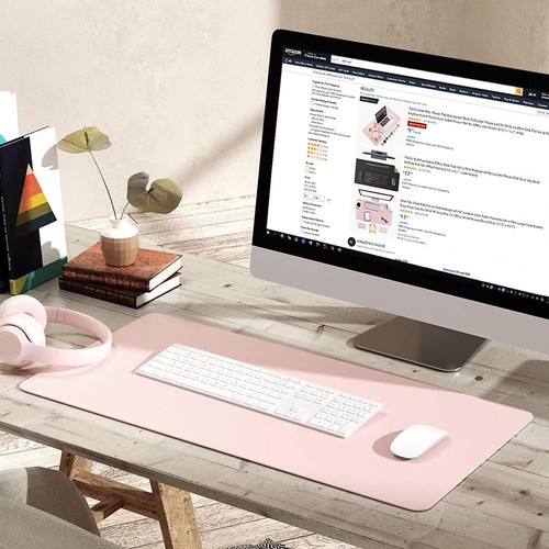 Waterproof PU Mouse Pad Dual Side Table Cover Desk Protector Mat Office - Photo 7/18