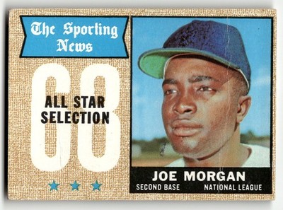 1968 Topps Joe Morgan #364 ALL STAR Houston Astros MID GRADE LOOKS OK!
