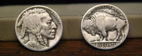 1928-D BUFFALO INDIAN HEAD NICKEL 1928D US COIN