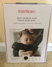 BabyBjorn Baby 'Mini' carrier for Babies 0-1 year and 7-25 lbs. Black BRAND NEW