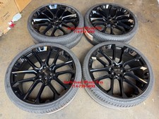 26 Inch 2146 Black Wheels Tires Fits Chevy Silverado Tahoe Suburban Avalanche