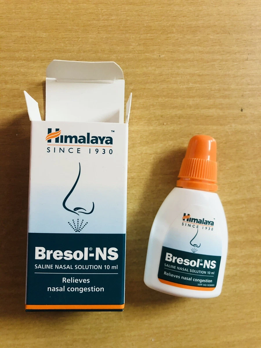 Himalaya Herbal BRESOL NS 10 ml Nasal Spray For Dry Stuffy Nose