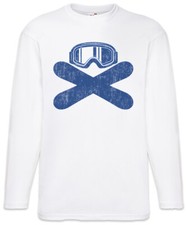 T-shirt manica lunga attrezzi snowboard dipendenza amore discesa slalom inverno