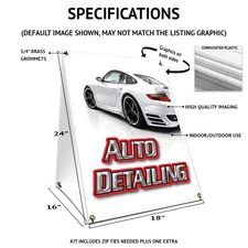 A-frame Sidewalk Fidget Spinners & Cubes Sign With Graphics On Each Side