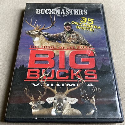 BUCKMASTERS: Thrill of the Hunt Big Bucks Volume 4 (DVD 2005) 35 Shots Deer Bow+