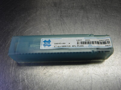 OSG 1''-12 GH4 LH 4 Flute HSS Plug Tap 16643-00 (LOC583A)