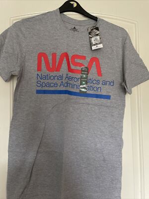 NASA T-shirt Size Medium Grey, Blue, Red Primark BNWT UK