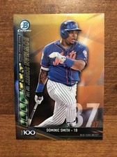Dominic Smith 2017 Bowman Chrome Scouts Top 100 BTP-37 Mets Red Sox Giants /50