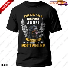 My Rottweiler Is A Guardian Angel T-Shirt Perfect Gift for Pet Lovers Owners
