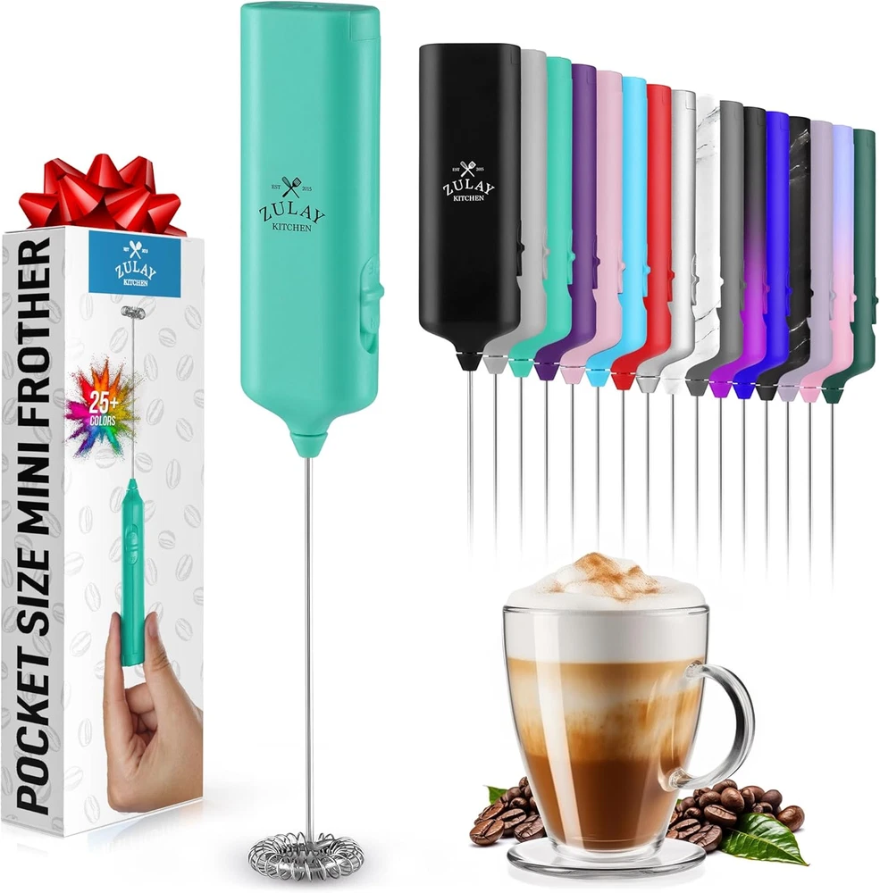Milk Frother Wand, Handheld Drink Mixer. Portable. For Latte, Cappuccino, Matcha Milk Frother Wand, Handheld Drink Mixer. Portable. For Latte, Cappuccino, Matcha