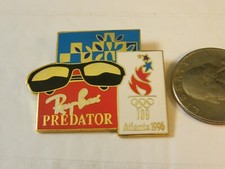 1996 ATLANTA OLYMPIC SPONSOR RAY BAN SUNGLASSES PREDATOR PIN