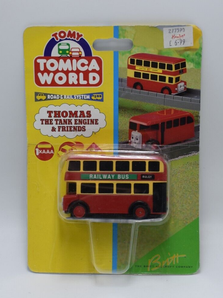 BULGY Motorized Red Bus 1995 TOMY Thomas Friends Trackmaster