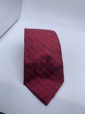 JZ Richards All Silk Red Geometric Nordstrom Hand Crafted Made In USA