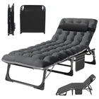 Folding Reclining Beach Sun Patio Chaise Lounge Chair Pool Lawn Lounger Outdoor