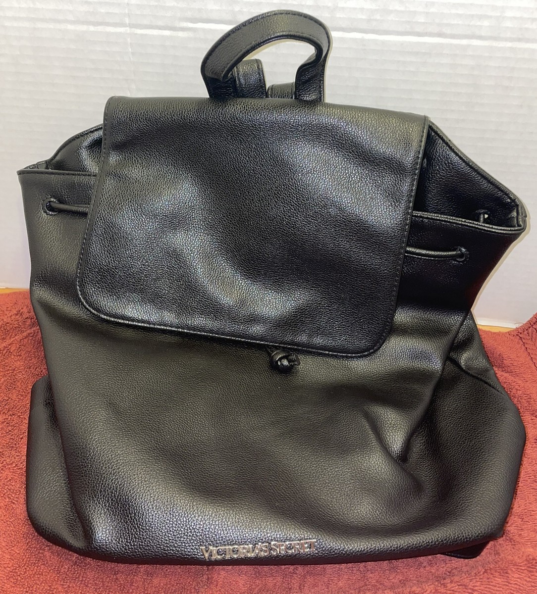 Victoria Secret back pack EUC black 16”x14” Victoria main image 3
