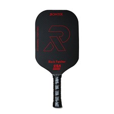 Pickleball Paddle ROMTEK   Black Panther   Free Cover, Carbon Edgeless 16mm.