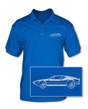 De Tomaso Pantera Adult Pique Polo Shirt - Side View De Tomaso Pantera Adult Pique Polo Shirt - Side View