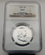 1960 Franklin Half Dollar NGC PF 67 #3397