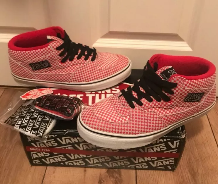 Baskets FW09 Supreme X Vans Micro à carreaux Half Cab US 9 UK 8 Eu 42 rouge 2009