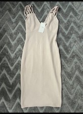 Plunge strappy midi bodycon dress brand new size 10