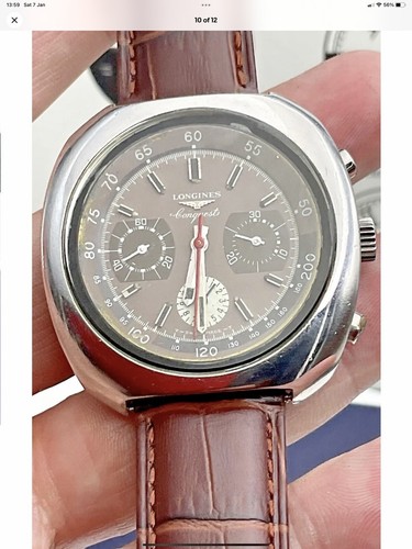 RARE LONGINES CONQUEST CHRONOGRAPH 8595-1 MENS WATCH VALJOUX 726 MOVEMENT LOVELY - Picture 10 of 12