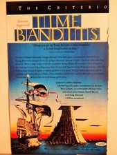 TIME BANDITS TERRY GILLIAM / HOODLUM TIM ROTH 1990S VTG LASERDISC AD