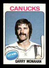 1975 76 O-Pee-Chee #357 Garry Monahan Canucks NEAR MINT *9v