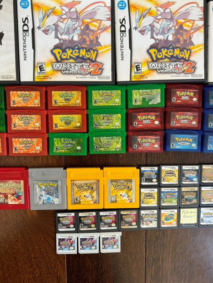 Authentic Pokemon Video Game Collection for GBA Nintendo DS/3DS *Pick ...
