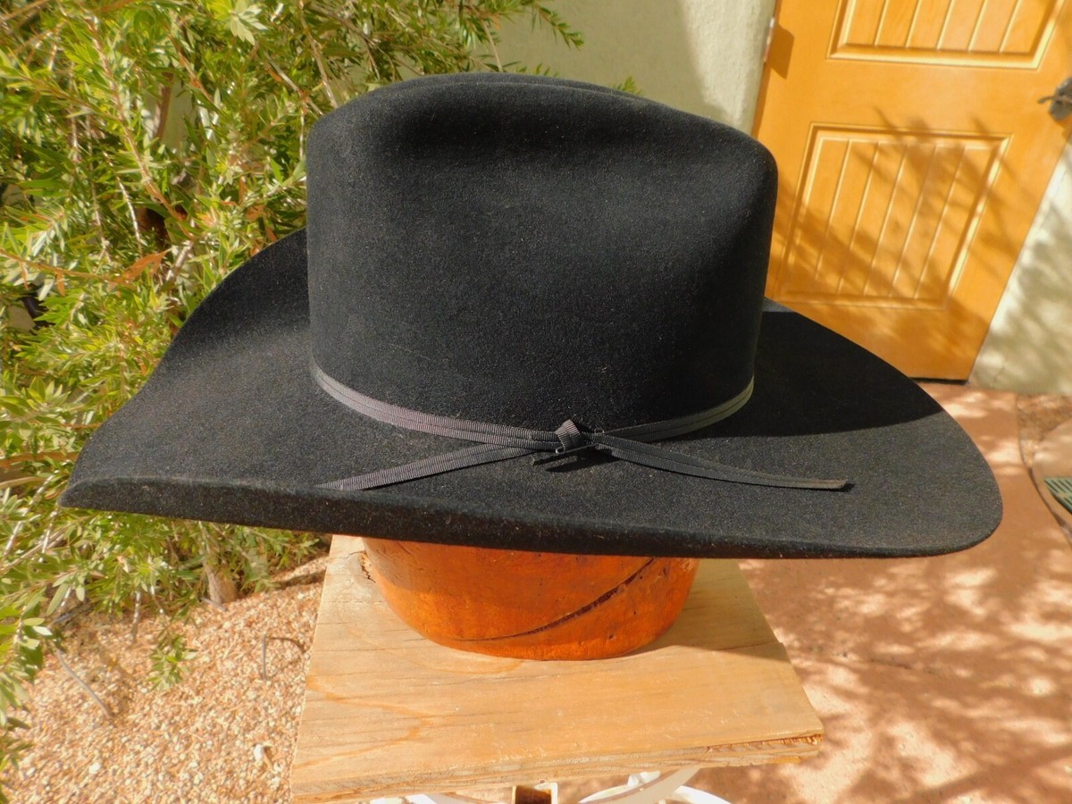 RESISTOL 4XXXX-BEAVER ウエスタンハット 7 1/8 Resistol Men's Black