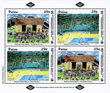 👉 Océanie 1993 Uno / ONU Année pour Indigène People x2 M/S MNH Tableaux, Paumes