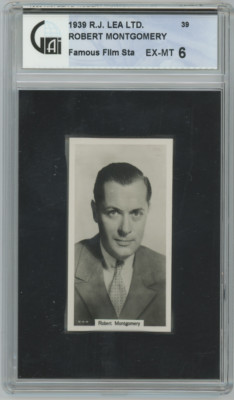 Robert Montgomery 1939 RJ Lea Ltd Famous Film Starts GAI 6 22972