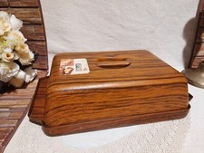 VINTAGE ANNI 70 ROBEX PORTA FORMAGGIO CALEPPIO  CONTENITORE CUCINA SIMIL LEGNO