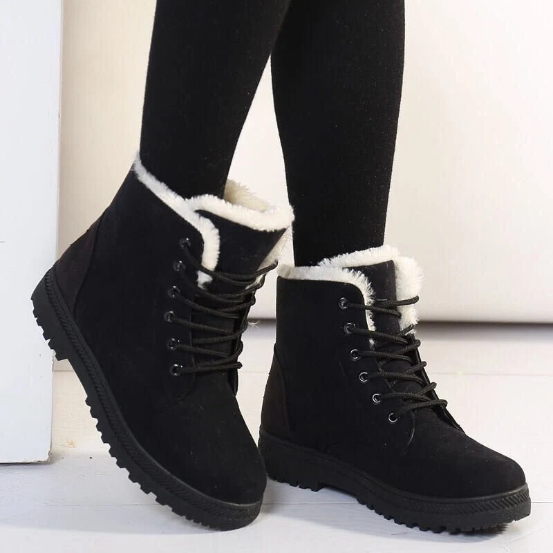 Ladies black shop winter shoes