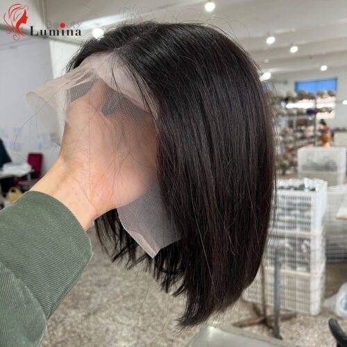 T Part Straight Short Bob Wig With Baby Hair Lace Wigs Human Hair Wig Remy  Hair | eBay
