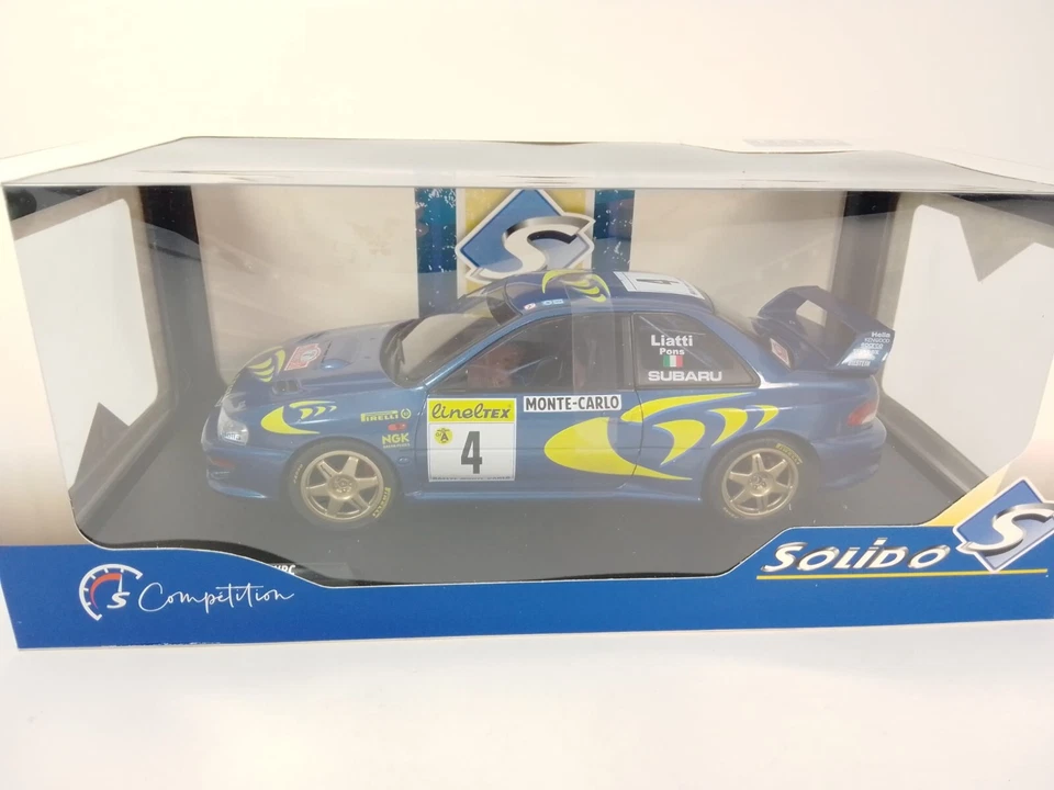 Solido Subaru Impreza 22B #4 Liatti winner Rally Monte Carlo 1997 1/18 S1807405 - Immagine 3 di 4